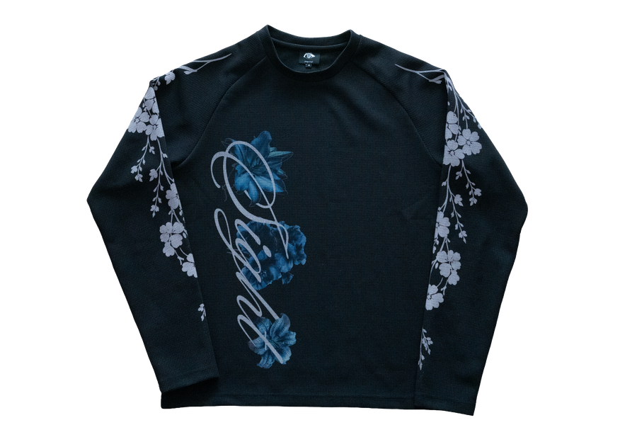 Floral Waffle Knit Longsleeve